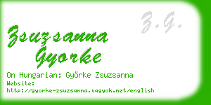 zsuzsanna gyorke business card
